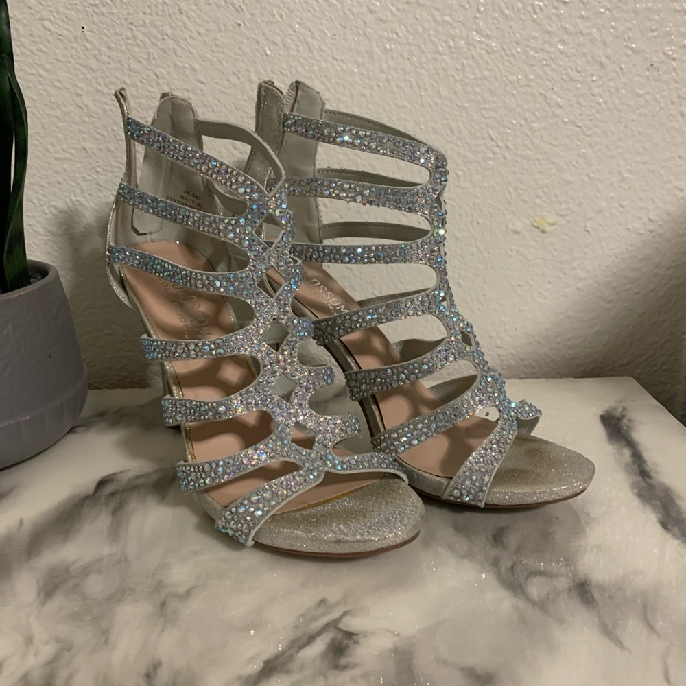 DE Blossom glitter heels women’s 7